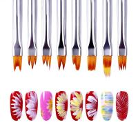 8'li Tırnak Nail Art Jel Tırnak Dizayn Fırça Seti