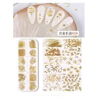 Gold 12'li Makyaj Tırnak Süsleme Nail Art Seti