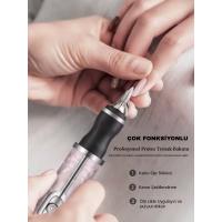 Kablosuz Şarjlı Elektrikli Törpü Makinesi Freze Manikür Pedikür Profesyonel Tırnak Bakımı Seti