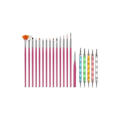 Nail Master Nail Art Tırnak Süsleme Desen Fırça 15'li Ve Dot Kalem Seti 5'li