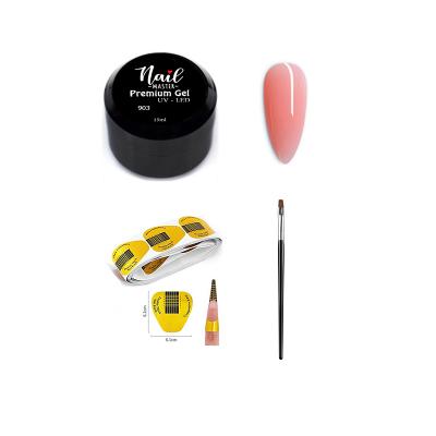 Protez Tırnak Jeli 15ml Jel Fırçası 20li Şablon
