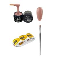 Protez Tırnak Jeli 15ml Jel Fırçası 20li Şablon